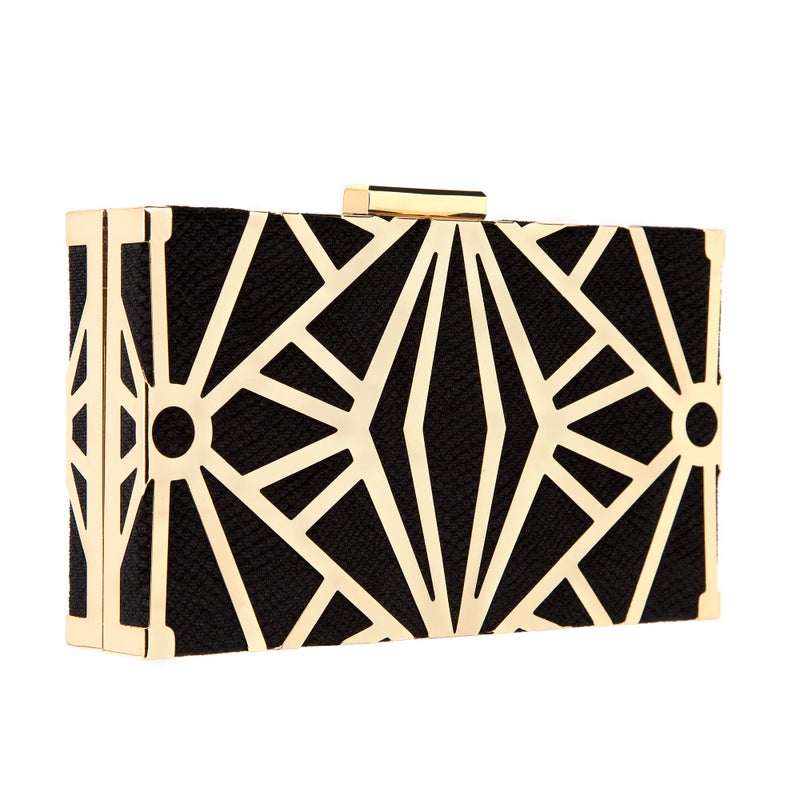 CARIEDO Women Evening Bag Elegant Clutch Purse Exquisite Velvet Metal Hollow out Handbags Prom Wedding Party - Image 2